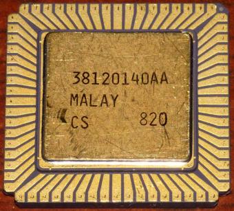 Intel 286er 10MHz CPU (R80286-10) 5V cLCC-68, Malay Week 22 1988